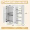 COSTWAY szafka na buty, komoda na buty z 3 półkami, szafka Podgląd zdjęcia produktu 3