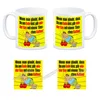 Motivation Kaffeebecher mit Boxer Motiv in gelb Produktbild-Vorschau 4