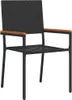 vidaXL Garten Essgruppe 5 stk. Schwarz Poly-Rattan Produktbild-Vorschau 5