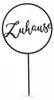 Gartenstab Metall Schwarz mit 'Zuhause' Schriftzug (30 cm), Produktbild-Vorschau 1
