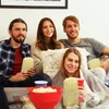 Sacchetti per popcorn Relaxdays, set da 144 pezzi, a righe, Anteprima dell’immagine prodotto 3