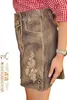 Pantalon en cuir pour femme  - Jupe en daim de première Voir les images du produit 5