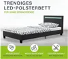 Juskys Polsterbett Paris 90 x 200 cm mit LED, Lattenrost & Produktbild-Vorschau 11