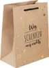 Weihnachts-Geschenktüte mit Sternen und humorvoller Produktbild-Vorschau 4