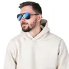 Aviator Sonnenbrille Herren Polarisiert UV400, Blaue Gläser Produktbild-Vorschau 13