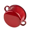 Emaille Topf 4L rot Kochtopf Universaltopf Suppentopf Produktbild-Vorschau 3