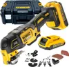 DeWalt Akku Multitool DCS355D2-QW 2x2Ah 18V Li+35-Tlg Produktbild-Vorschau 1