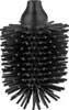 A black toilet brush head with silicone bristles. Produktbild-Vorschau