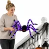 Halloween Deko Riesenspinne XXL 150cm, LED Spinne mit roten Produktbild-Vorschau 1