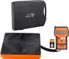 A digital scale and its accessories are displayed on a white background. Voir les images du produit