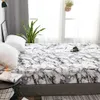 CANDeal 3 Pieces White Marble Printed Double Bed Sheet Set, Produktbild-Vorschau 5