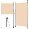 LEADZM Senkrechtmarkise Klemmmarkise 150x270x(210-310) cm Produktbild-Vorschau 2
