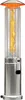 A tall, cylindrical gas patio heater with a flame visible inside the glass enclosure. Produktbild-Vorschau