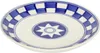 Frühstücksteller creme/blau, D 19 cm, H 2,5 cm Küchenkaro Produktbild-Vorschau 1