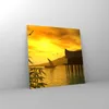 Bilder auf glas - Asien Berg Meer Felsen - 70x70cm - Produktbild-Vorschau 4