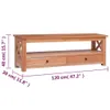 vidaXL Armoire TV 120 x 30 x 40 cm bois massif acajou Voir les images du produit 7