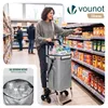 VOUNOT® Aluminium Einkaufstrolley Treppensteiger, Trolly Produktbild-Vorschau 2