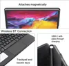 Collage of images showing features of a tablet keyboard accessory. Náhled obrázku produktu