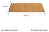 Homestyle4u Bambusmatte Braun 60x240 cm Bambusteppich Produktbild-Vorschau 4