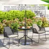 COSTWAY Table de jardin 70x70x71cm, table de bistrot en Voir les images du produit 4