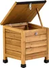 Hundehütte aus Holz mit Futternapf und Aufbewahrungsbox Produktbild-Vorschau 6