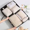 Reise-Organizer für Koffer – 7-teiliges Set (Cremefarben) Produktbild-Vorschau 6