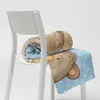 Mr. & Mrs. Panda Warme Decke Bär sitzend - Blau Pastell - Produktbild-Vorschau 4