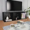 Bibliothèque/armoire TV noir 36x30x114 cm bois composite Voir les images du produit 6