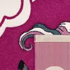 Tapis de chambre pour enfants La petite licorne rose crème Voir les images du produit 8