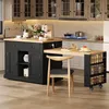 Îlot de cuisine Merax avec table à rallonge et roulettes Voir les images du produit 1