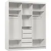 Schwebetürenschrank MARIKA 180 cm – Kleiderschrank mit 1 Produktbild-Vorschau 5
