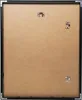 The back of a black picture frame with a brown cardboard insert and metal hanging clips. Produktbild-Vorschau
