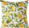 Kissen - Weiß - Gelb - Grün - 45 x 45 cm - Polyester - Produktbild-Vorschau 1