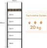 COSTWAY Drabinka na ręczniki 180 x 60 cm, wieszak na Podgląd zdjęcia produktu 5