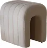 Hocker Taupe Bouclé Sera - Giga Meubel Produktbild-Vorschau 2