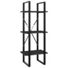 vidaXL Bücherregal 5 Fächer Grau 40x30x175 cm Holzwerkstoff Produktbild-Vorschau 5