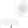 Technical drawings and a product shot of a stone-shaped LED garden light. Produktbild-Vorschau