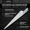 Set Pfostenträger 60x600 mm Einschlaghülse L-Form Produktbild-Vorschau 4