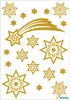 HERMA 3726 Aufkleber Sterne Glitzer Gold, 19 Stück, Stern Produktbild-Vorschau 1