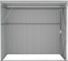 vidaXL Prístrešok sivý 118x194x178 cm Pozinkovaná oceľ Náhľad obrázku produktu 5