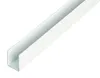 A white U-shaped profile piece on a white background. Anteprima dell’immagine prodotto