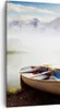 Bild auf Leinwand - Leinwandbild - Berge See Boot - 45x80cm Produktbild-Vorschau 1