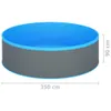 Piscina per bambini con skimmer sospeso e pompa 350x90 cm Anteprima dell’immagine prodotto 10