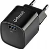 A black Intenso brand USB-C power adapter with European plug prongs. Anteprima dell’immagine prodotto