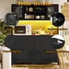 Armoire haute de style buffet avec éclairage RGB LED Voir les images du produit 9