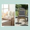 Cuscini per sedie Relaxdays, set da 4, 40x40 cm, cuscini Anteprima dell’immagine prodotto 5