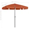 vidaXL Ombrellone terracotta rosso 200x125 cm Anteprima dell’immagine prodotto 8