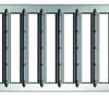 A top-down view of a metal grate or drain cover with multiple parallel bars. Anteprima dell’immagine prodotto