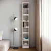KOMTO Bücherregal Weiß – Schmales Regal 20 cm Breit mit 3 Produktbild-Vorschau 2