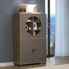 CALICOSY - Buffet haut 4 portes dont 2 avec verre trempé Voir les images du produit 12
